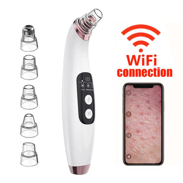 Blackhead Remover Vacuum with WiFi Camera, x10 Zoom Microscope Facial Tools with 3 Blackhead Sucker, Electric Blackhead Remover from NSE Imports #1.